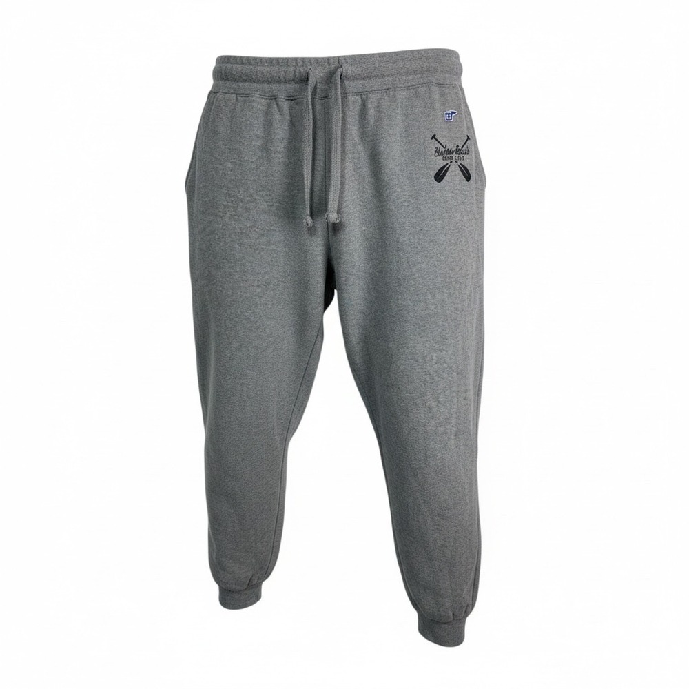 Blue 84 Gray Sweatpants Joggers Logo Embellishment Drawstring Waist Size‎ L